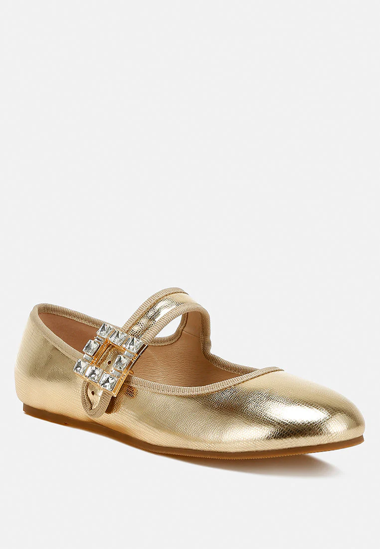 Upstage Brooch Mary Jane Ballerinas - Image 9