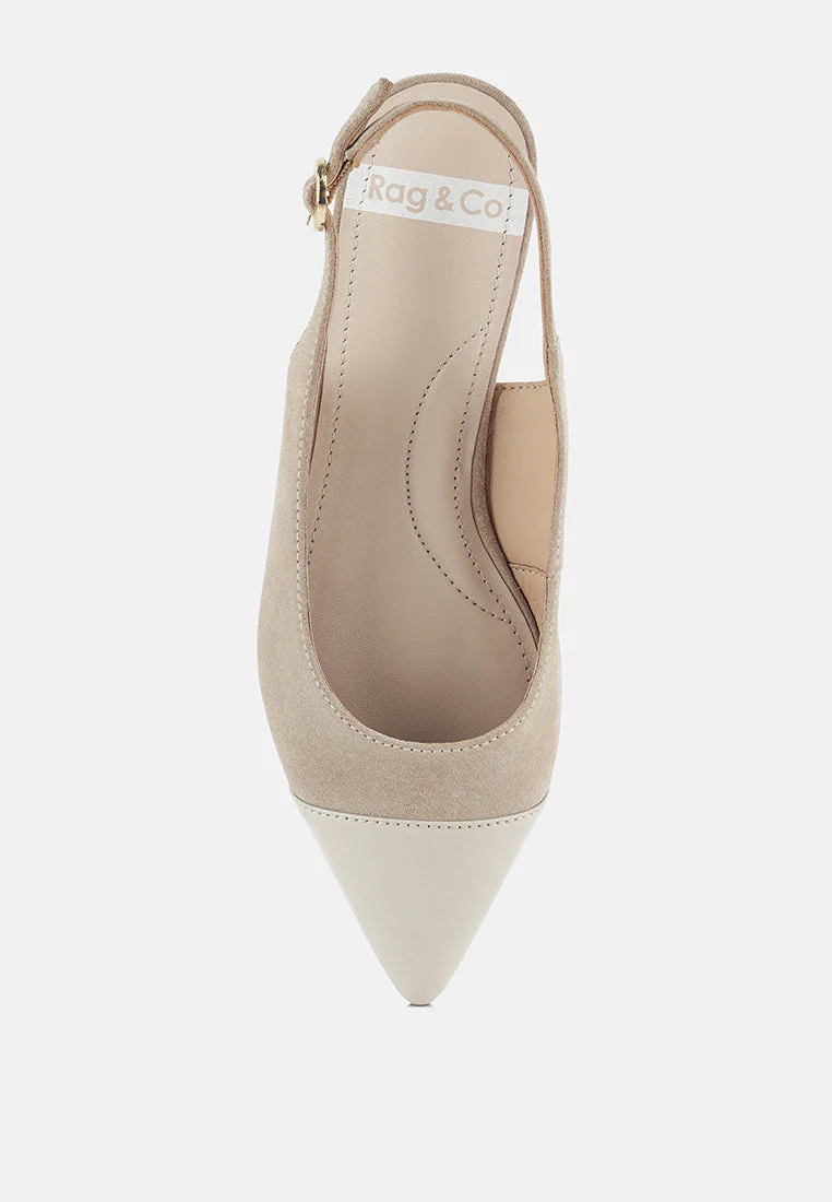 Uwaha Genuine Leather & Real Suede Slingback Flats - Image 10