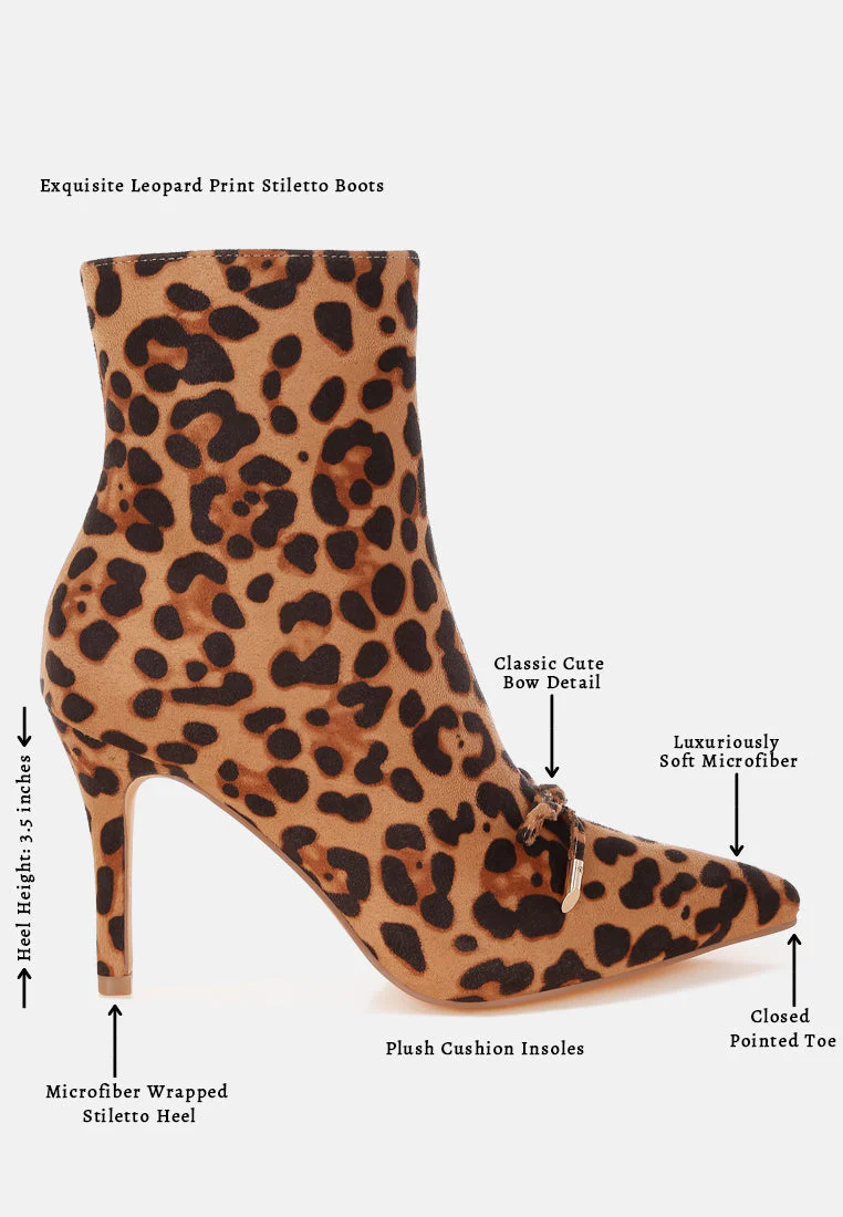 Vilda Leopard Print Stiletto Boots - Image 7