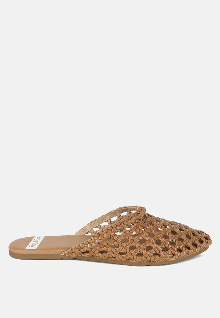 Wendigo Woven Real Leather Mules - Image 14