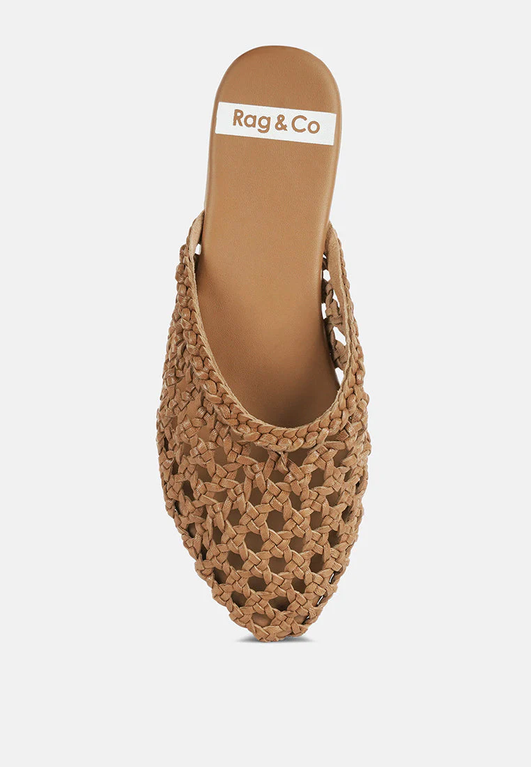 Wendigo Woven Real Leather Mules - Image 17