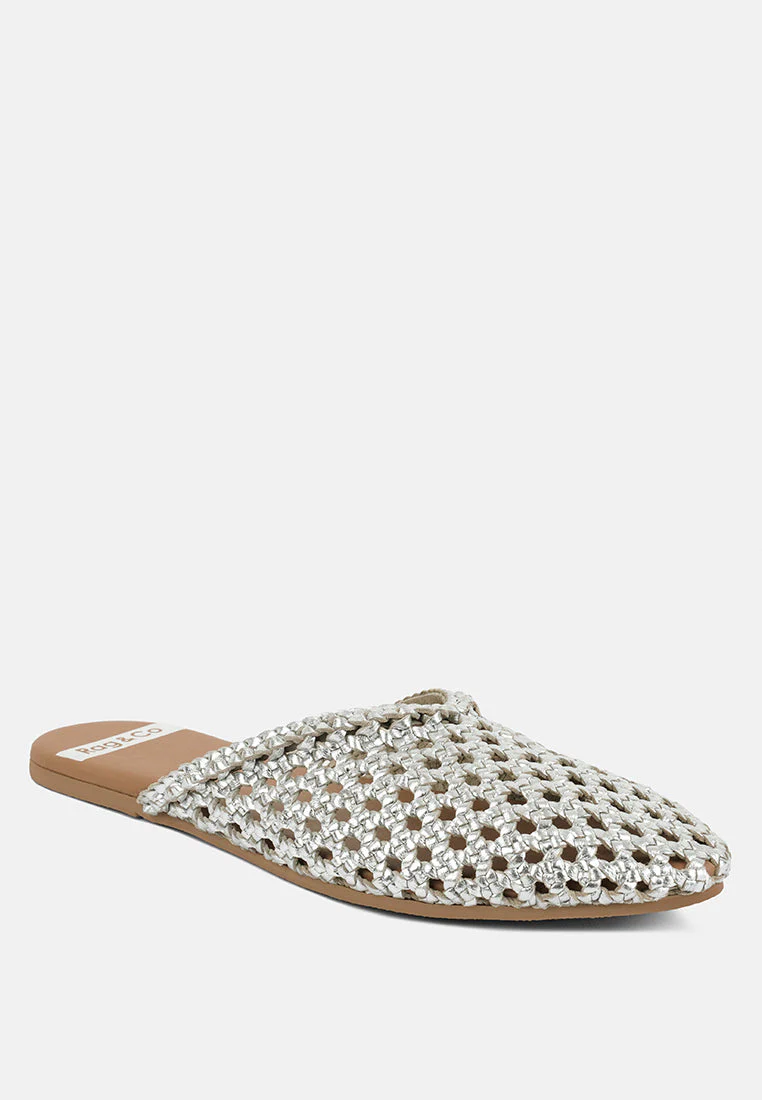 Wendigo Woven Real Leather Mules - Image 3