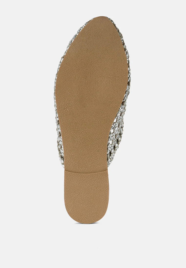 Wendigo Woven Real Leather Mules - Image 6