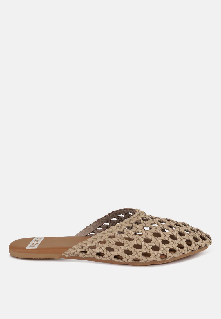 Wendigo Woven Real Leather Mules - Image 8