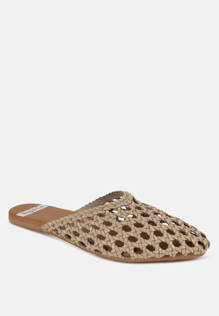 Wendigo Woven Real Leather Mules - Image 9