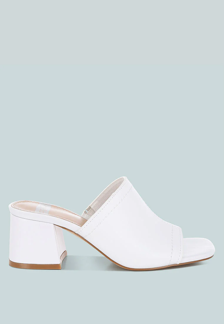 Wuling Slip-On Soft Leather Heels