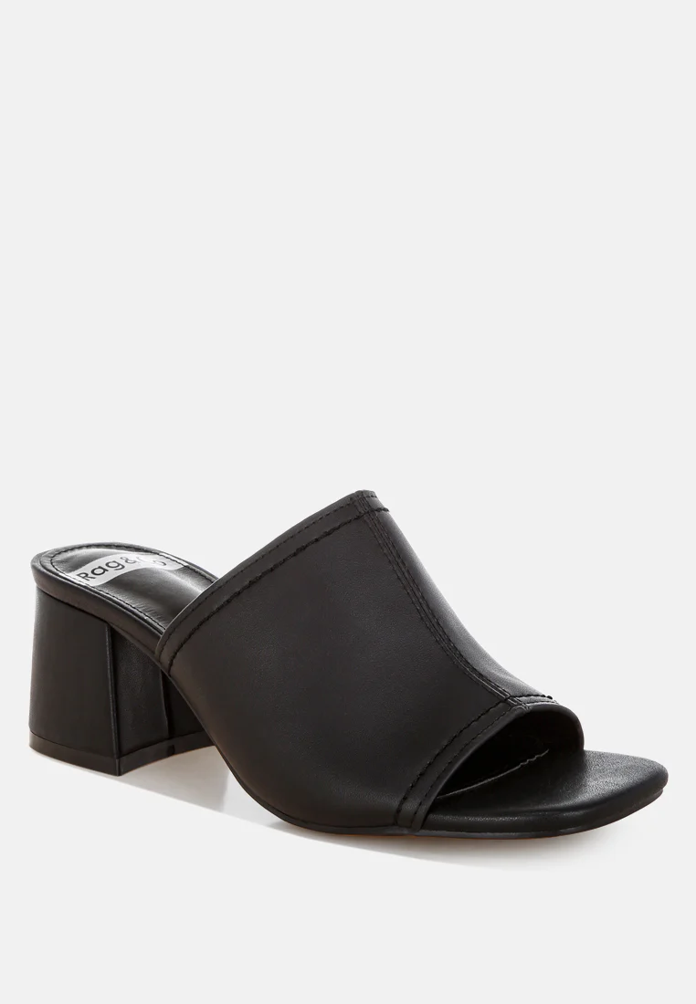 Wuling Slip-On Soft Leather Heels - Image 15