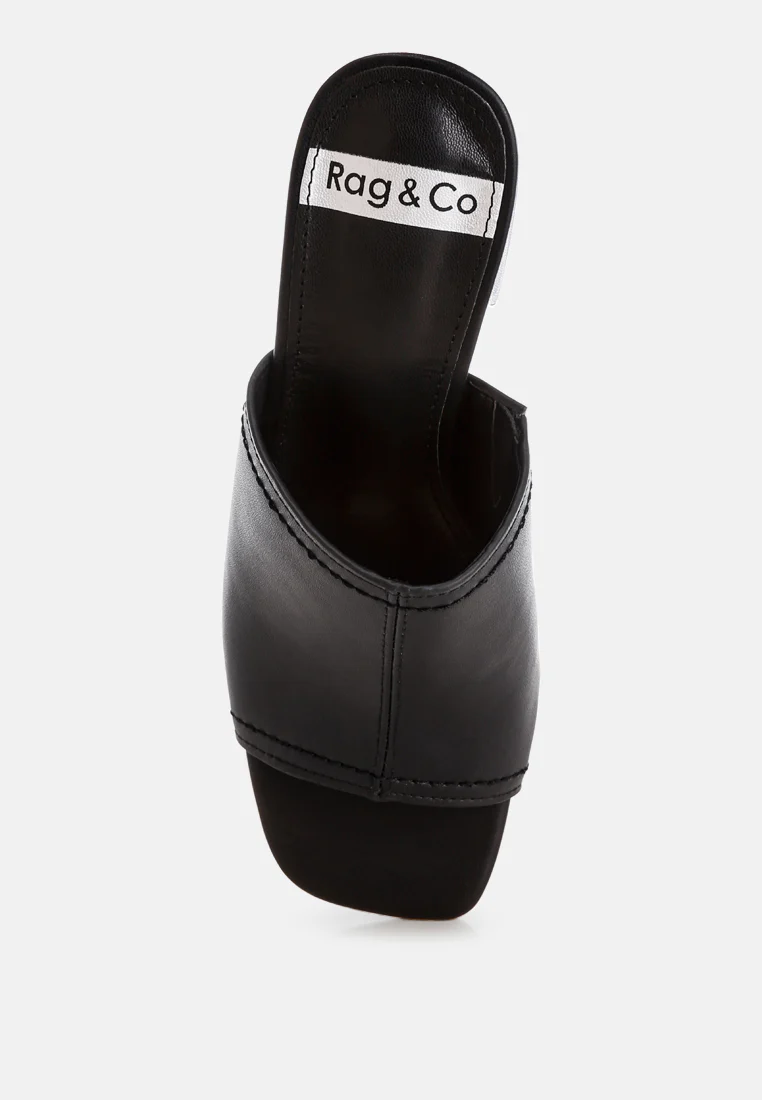 Wuling Slip-On Soft Leather Heels - Image 17