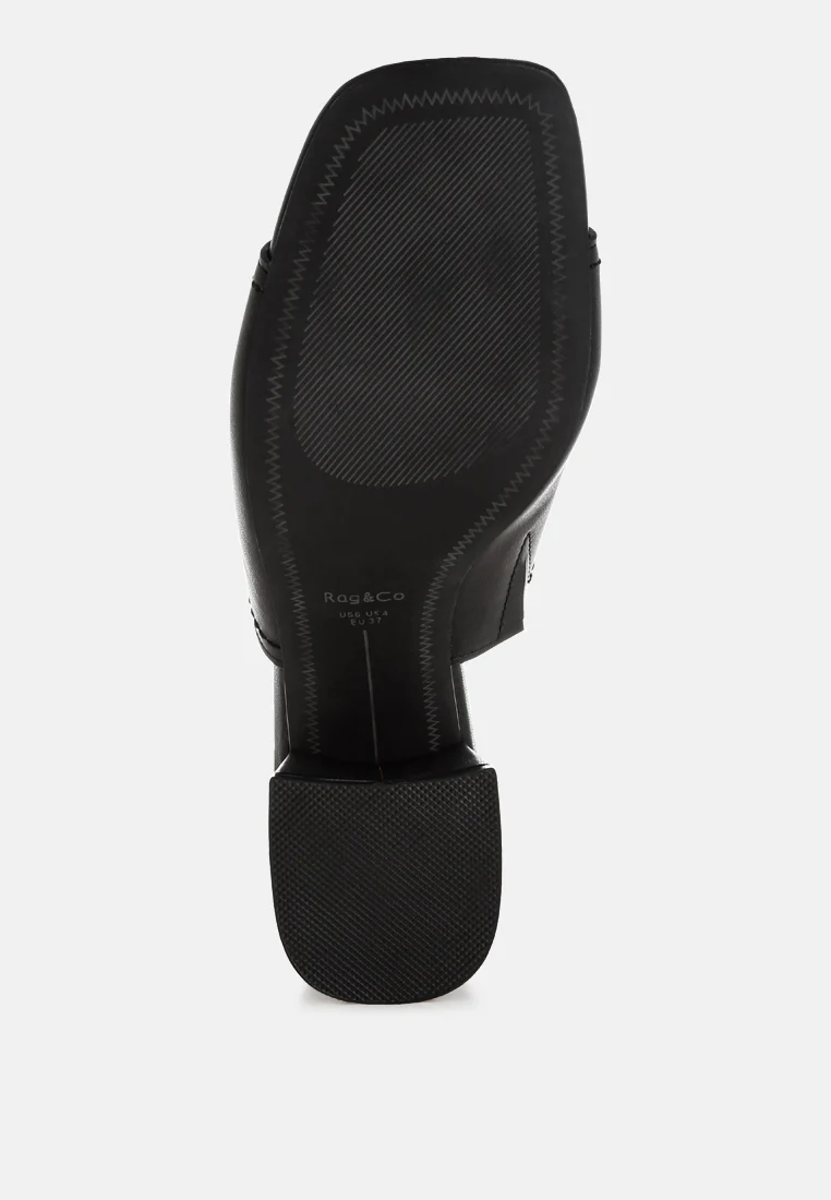 Wuling Slip-On Soft Leather Heels - Image 18