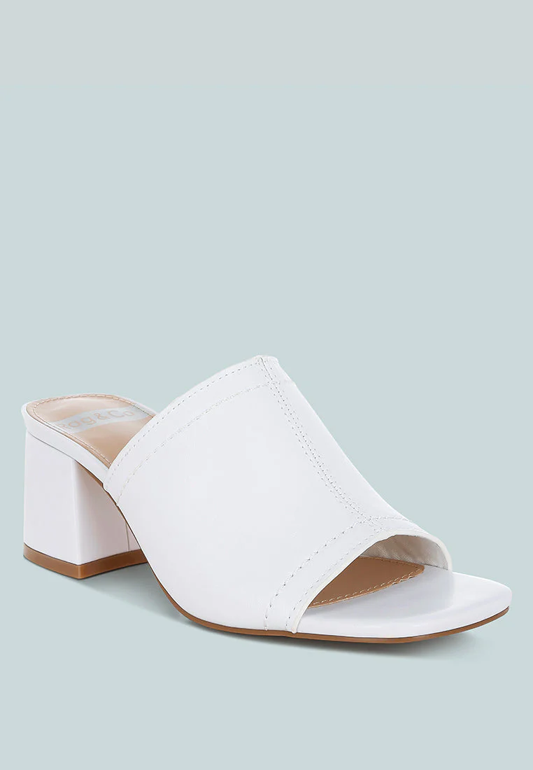 Wuling Slip-On Soft Leather Heels - Image 3
