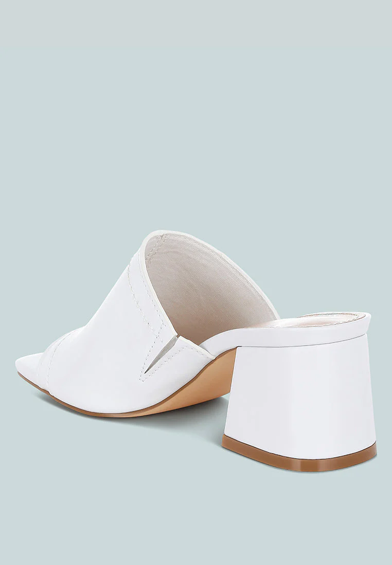 Wuling Slip-On Soft Leather Heels - Image 4