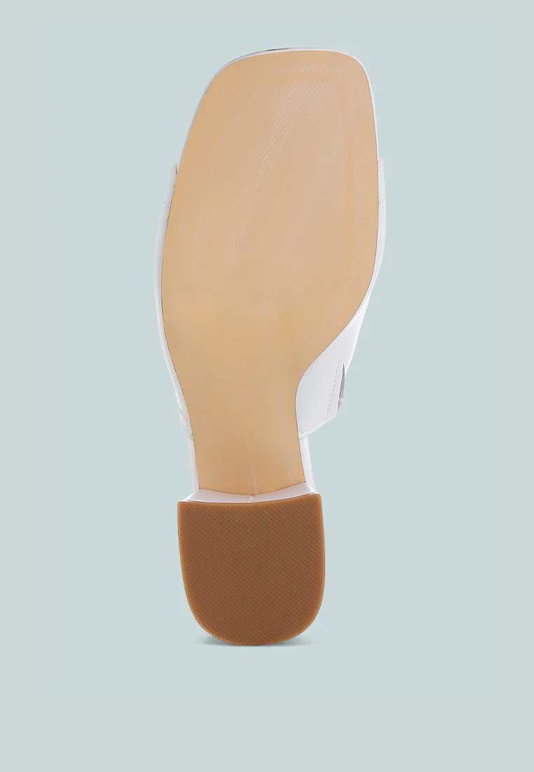 Wuling Slip-On Soft Leather Heels - Image 6
