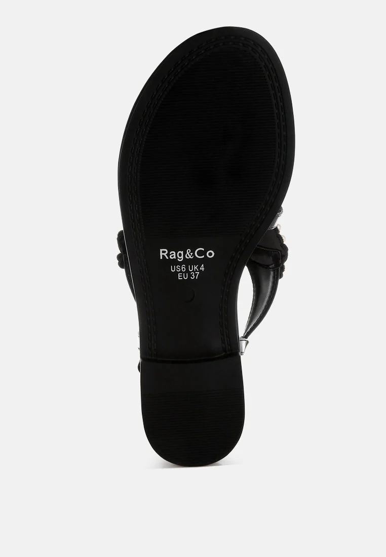 Zalata Pearl Studded Flats - Image 5