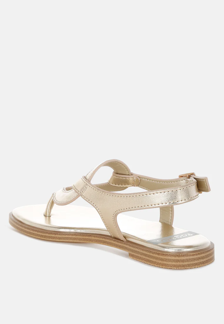 Zorad Metallic Genuine Leather Flats - Image 3