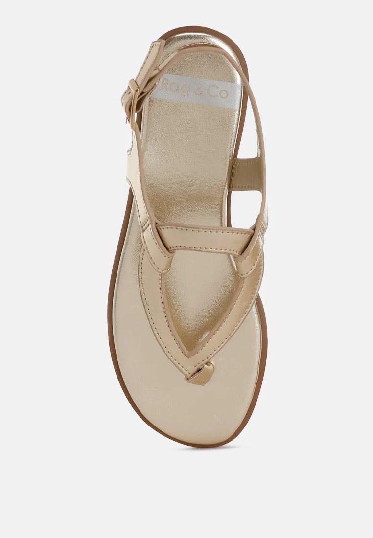 Zorad Metallic Genuine Leather Flats - Image 4